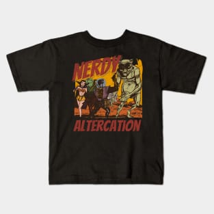 Nerdy altercation distressed worn out Kids T-Shirt